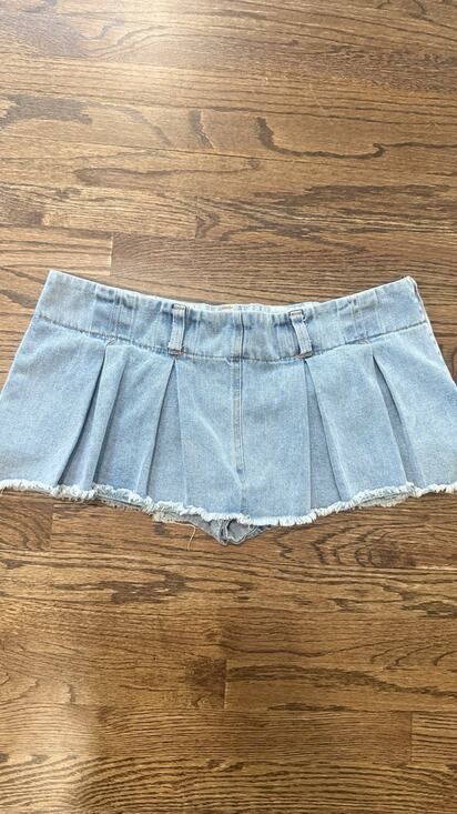 Lioness Dresses & Skirts - Revolve Lioness Denim Rendezvous Micro Mini Skort Festival Concerts Size XL 3069